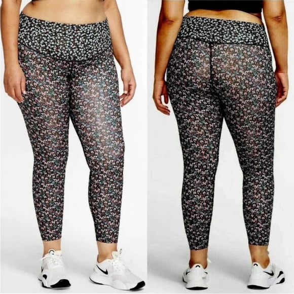 Nike One Floral Ankle Leggings size 2X - Picture 9 of 10